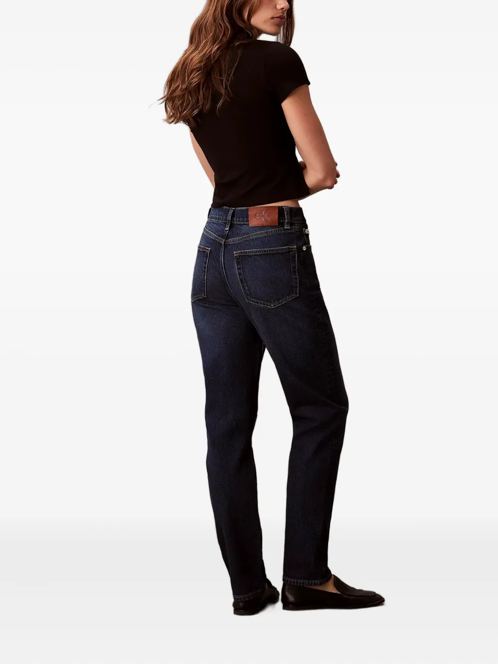  Calvin Klein Logo-patch Jeans - Blue 