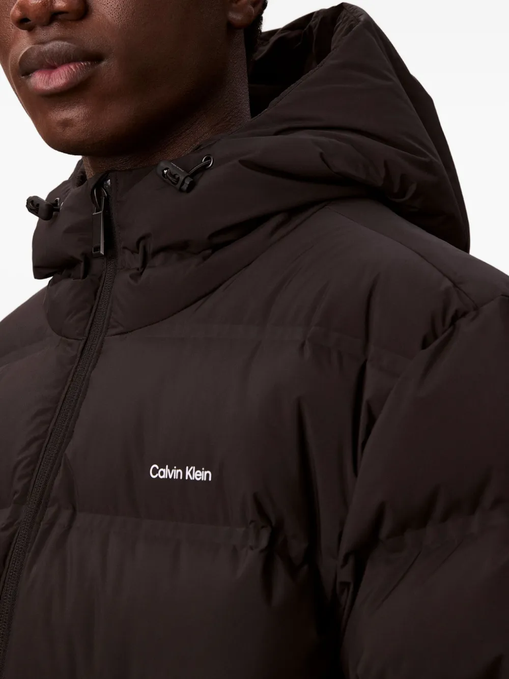 Calvin Klein Jack met capuchon Zwart