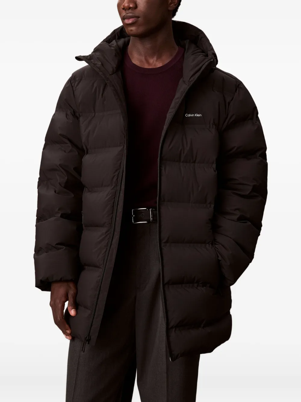 Calvin Klein Jack met capuchon Zwart