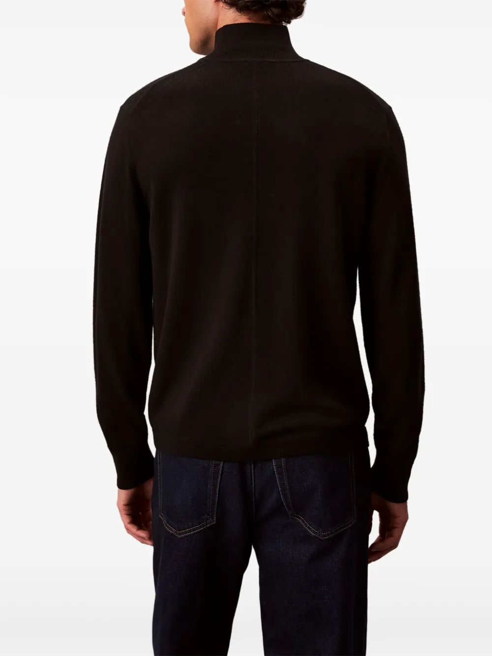 Calvin Klein Coltrui met geborduurd logo Zwart