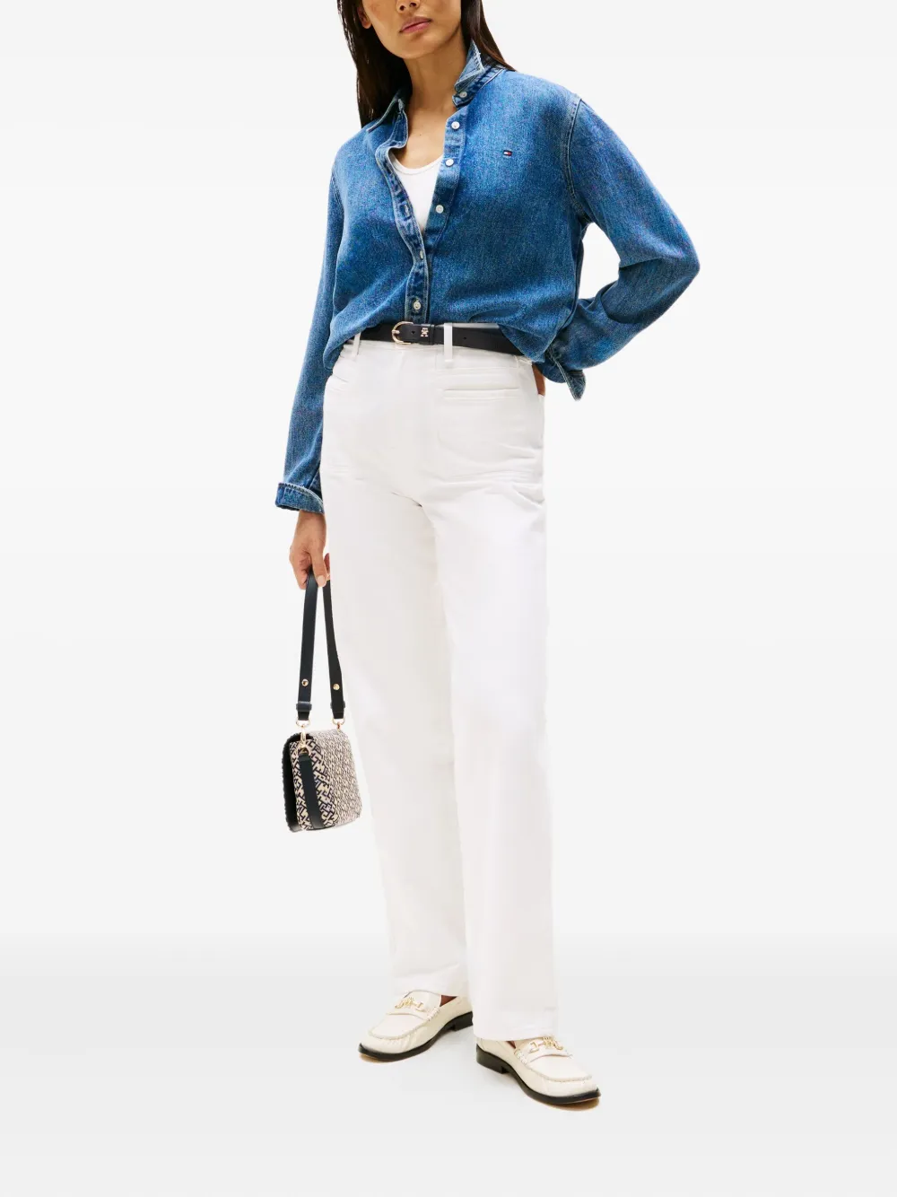 Tommy Hilfiger Heritage buttoned denim shirt - Blauw