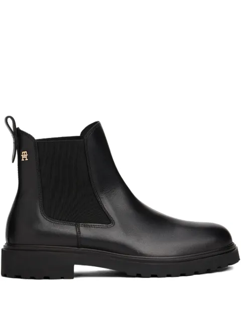 Tommy Hilfiger pull-tab logo-detail chelsea boots