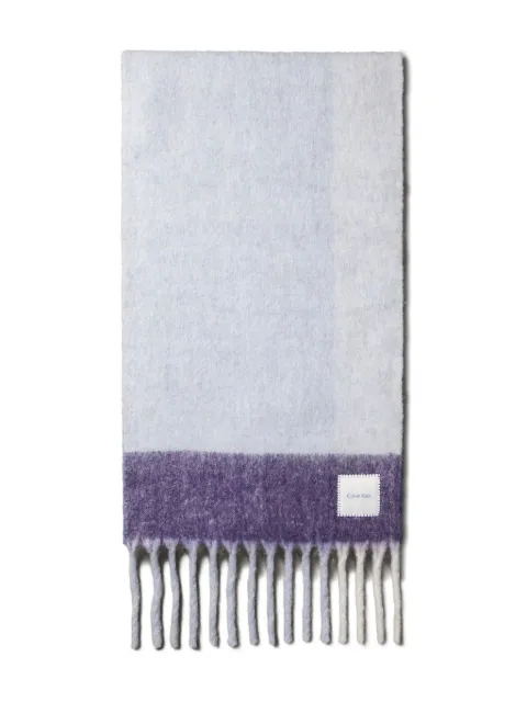 Calvin Klein fringed scarf
