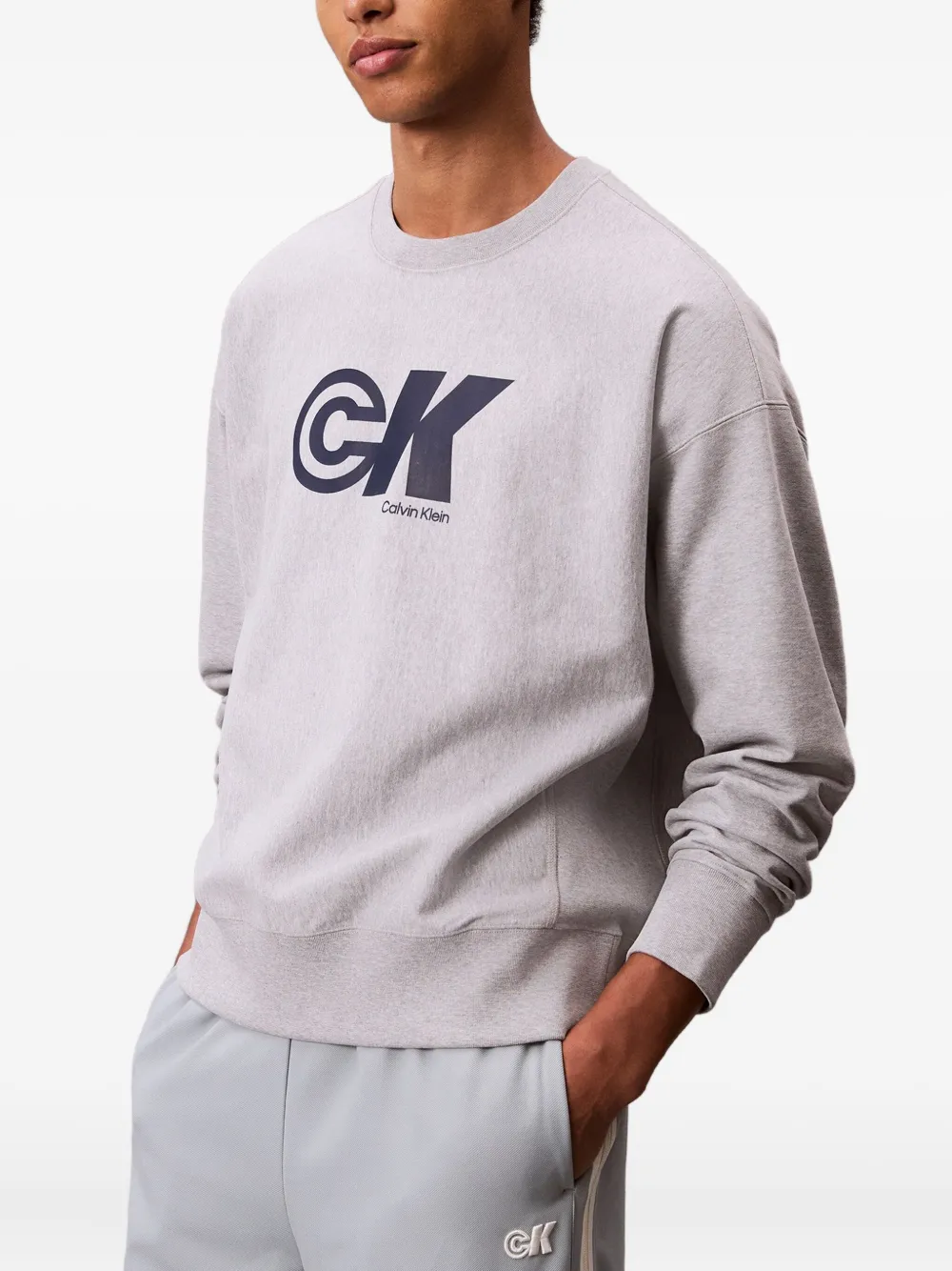 Calvin Klein Jeans sudadera con logo estampado | gris | Image 1