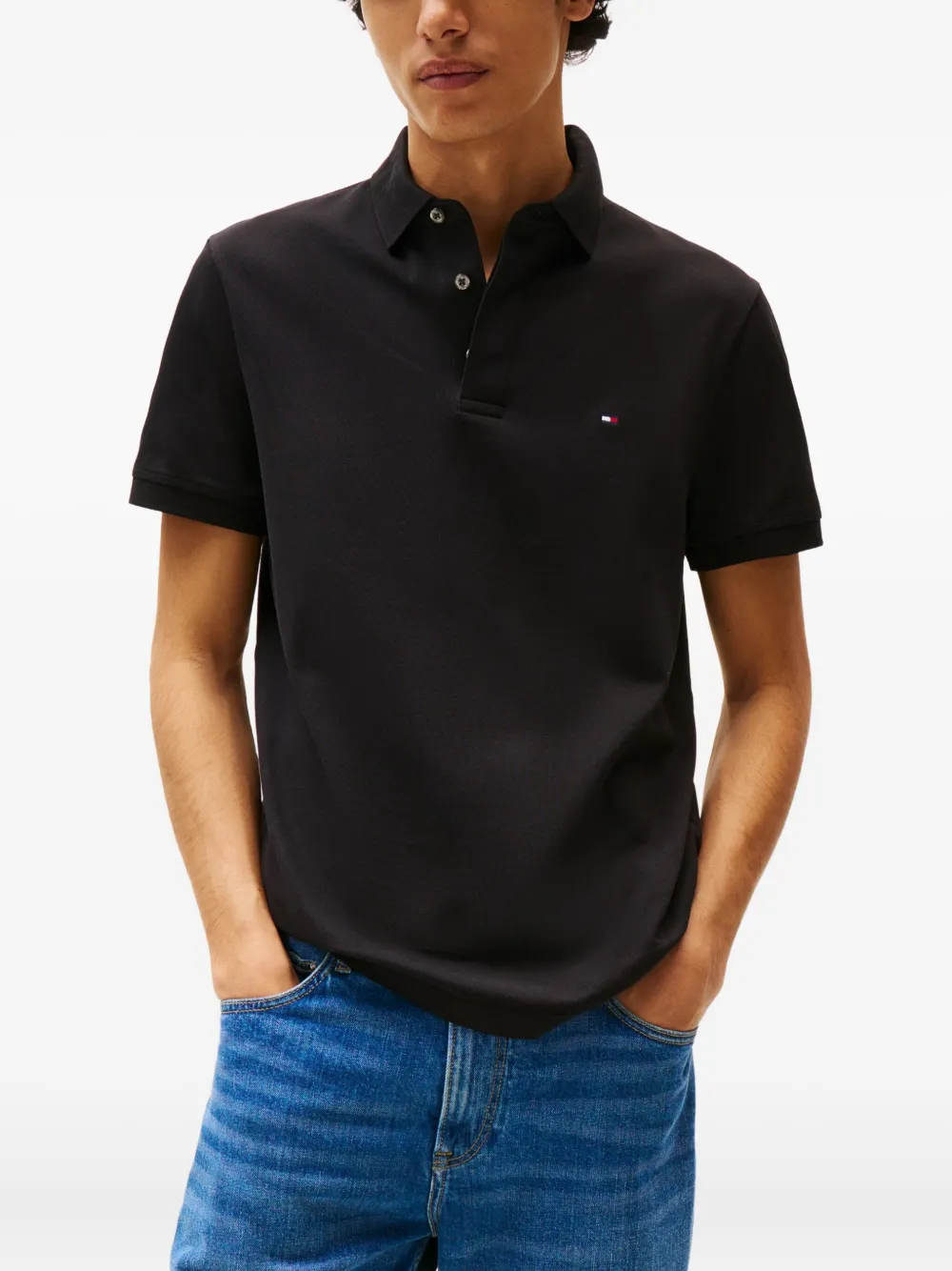 Tommy Hilfiger Poloshirt met logo Zwart