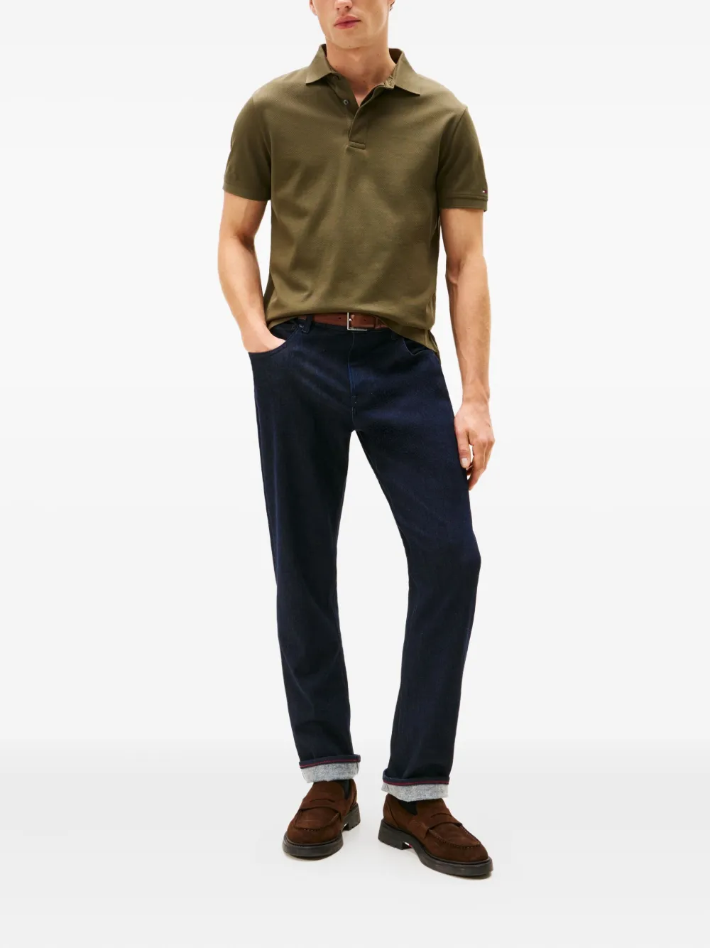 Tommy Hilfiger short-sleeve polo shirt - Groen