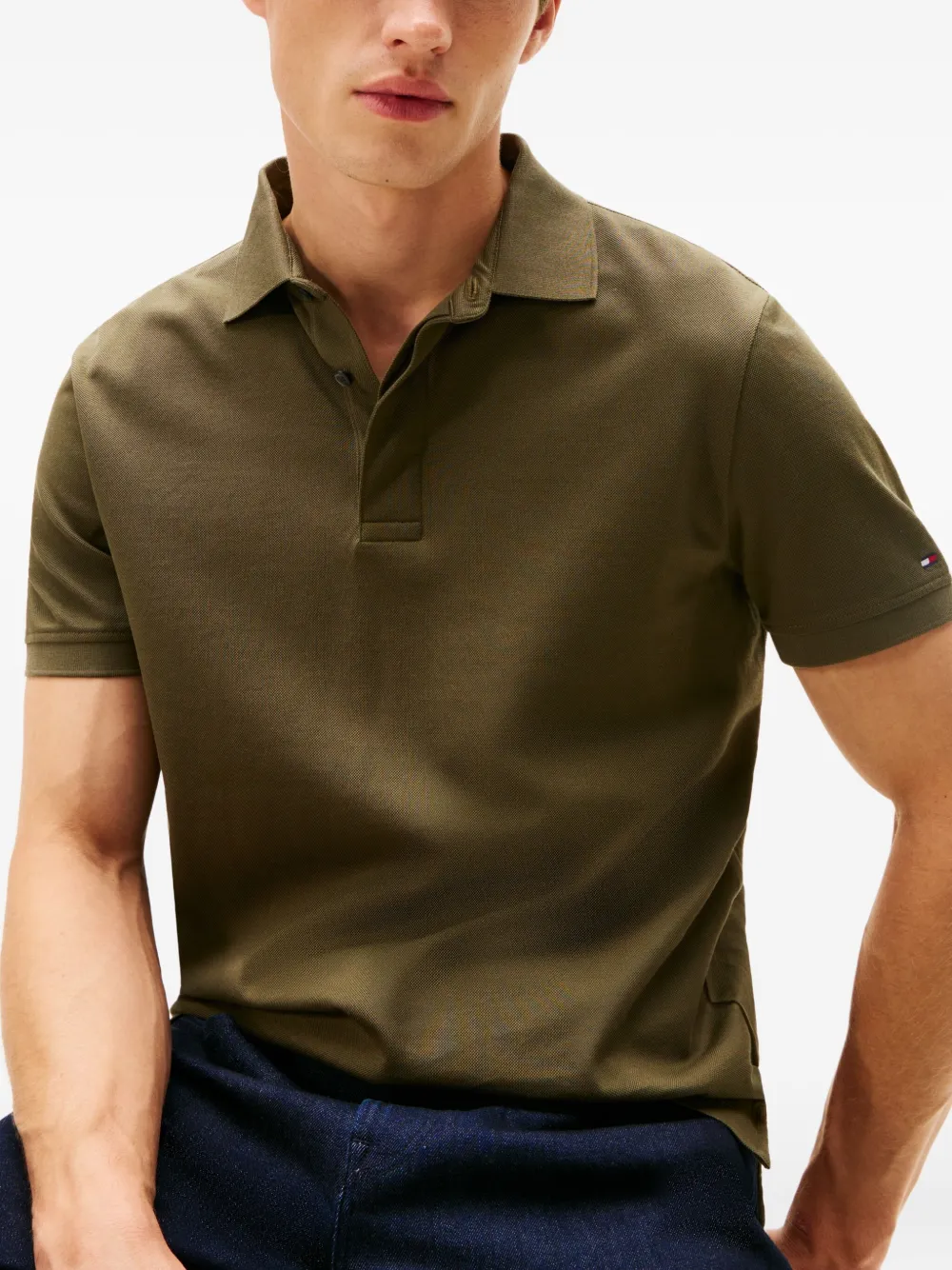 Tommy Hilfiger Poloshirt met korte mouwen Groen