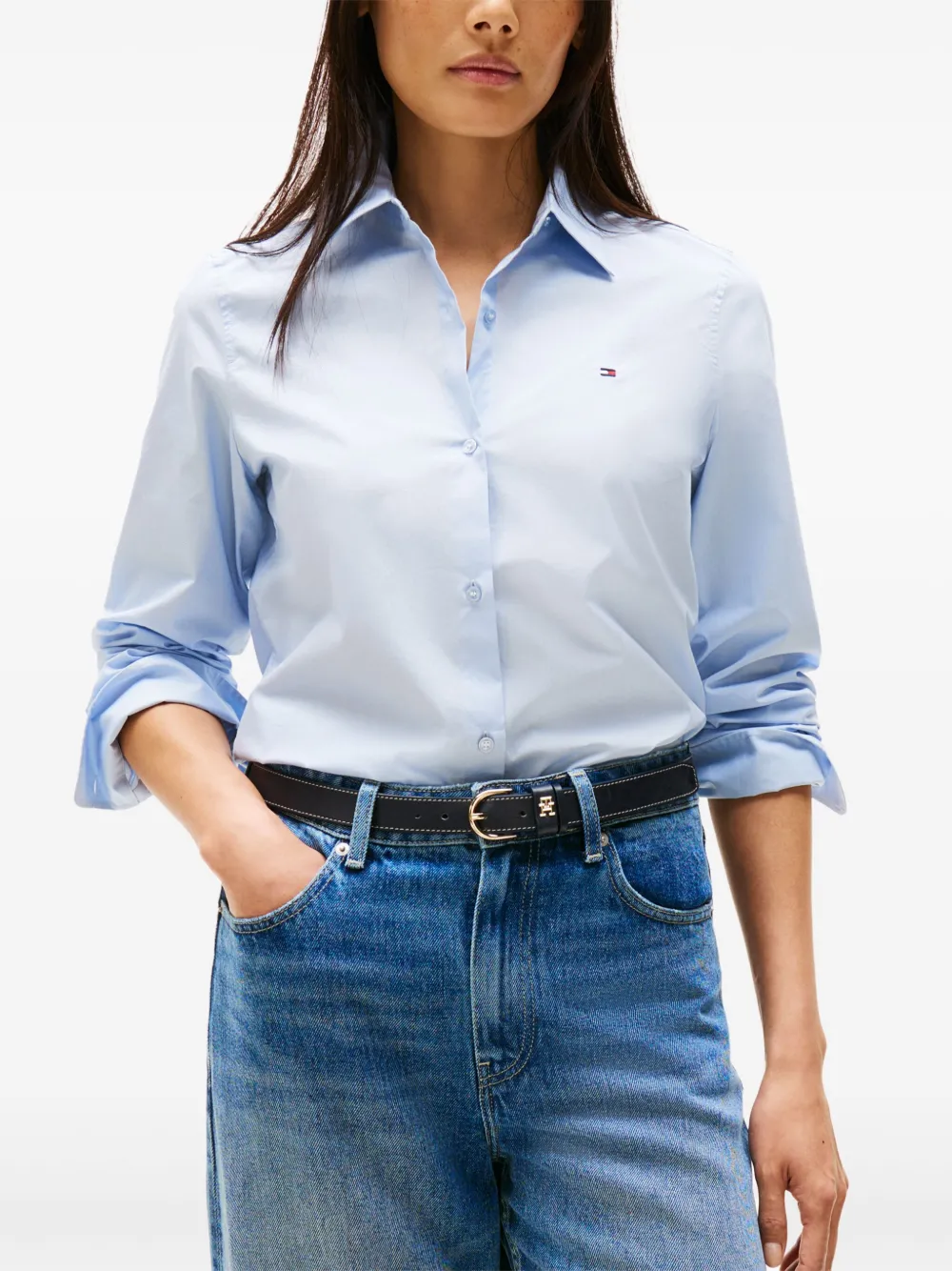 Tommy Hilfiger Shirt met knopen Blauw