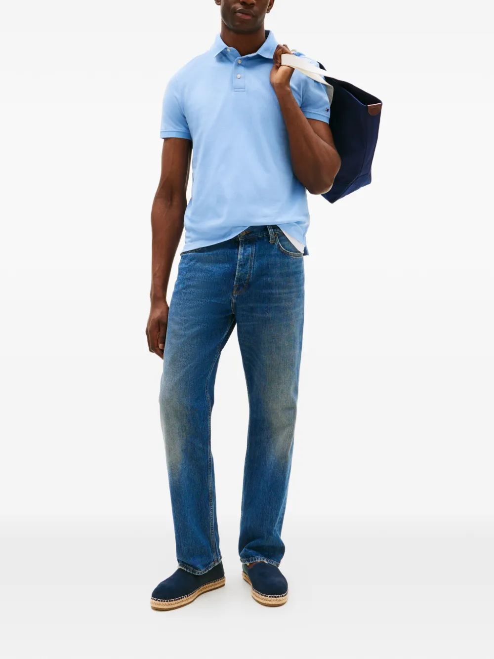 Tommy Hilfiger buttoned polo shirt - Blauw