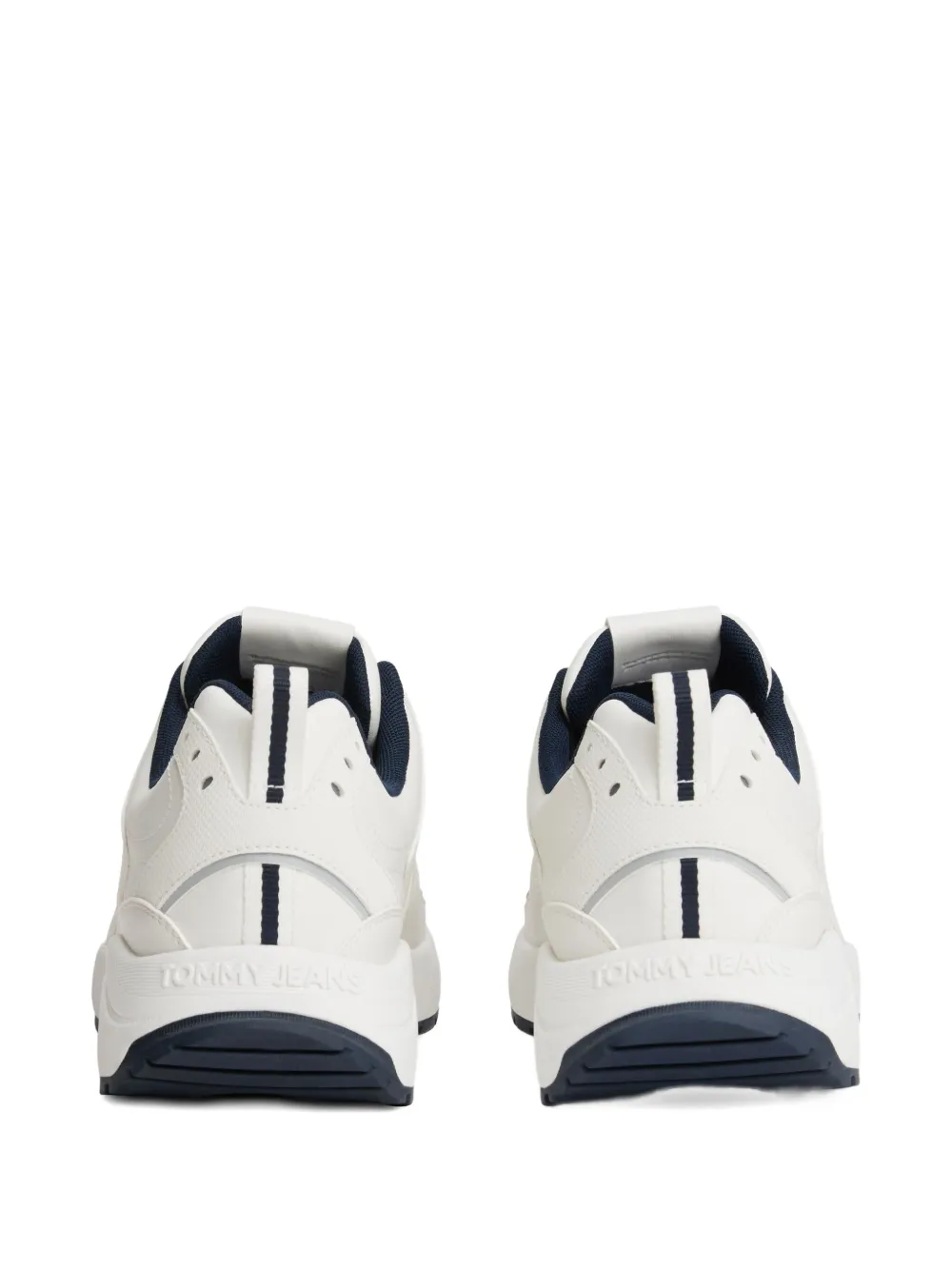 Tommy Hilfiger Sneakers With A Mix Of Textures And Logo In White