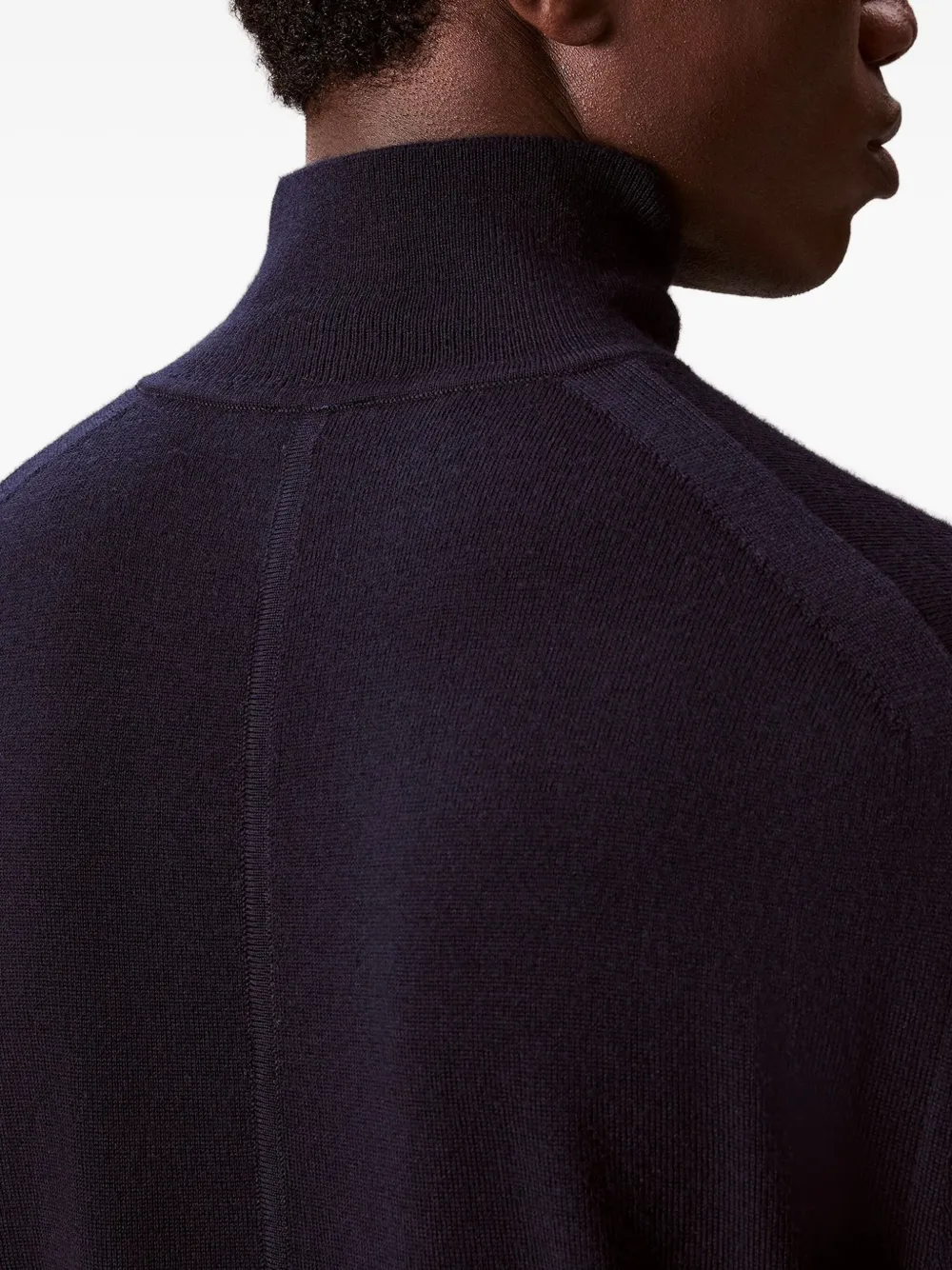 Calvin Klein Merino Wool Jumper In Blue