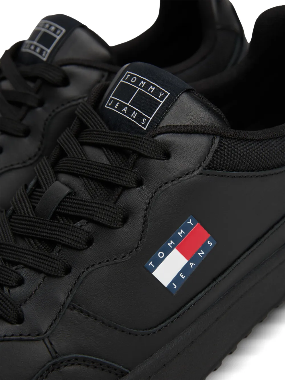 Tommy Jeans logo sneakers Zwart