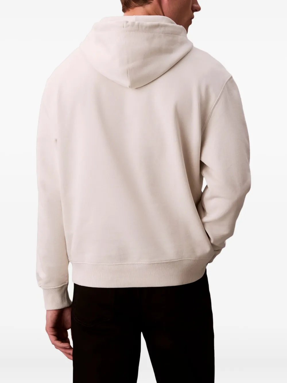 Calvin Klein Jeans Est.1978 Logo-print Hoodie In Neutral