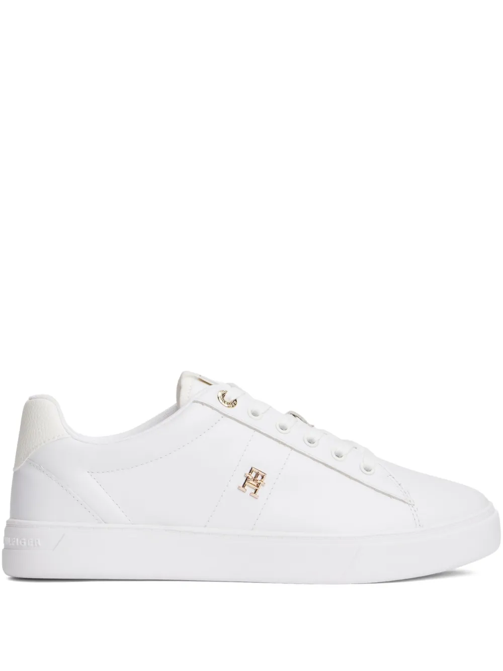 Tommy Hilfiger Sneakers in pelle con logo - Bianco