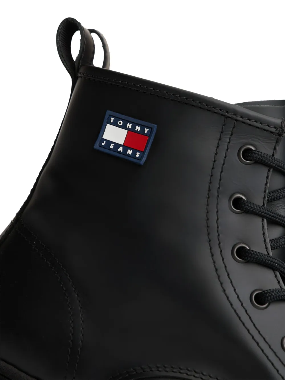 Tommy Hilfiger Veterlaarzen met logodetail Zwart