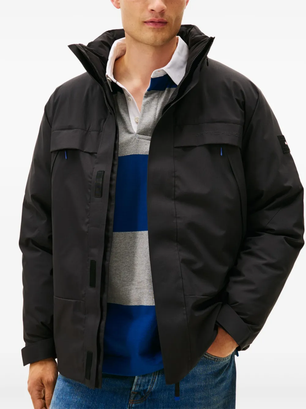 Tommy Hilfiger Jack met ritszak Zwart