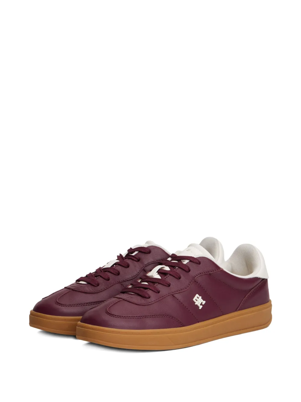 Tommy Hilfiger Heritage leren sneakers - Bruin