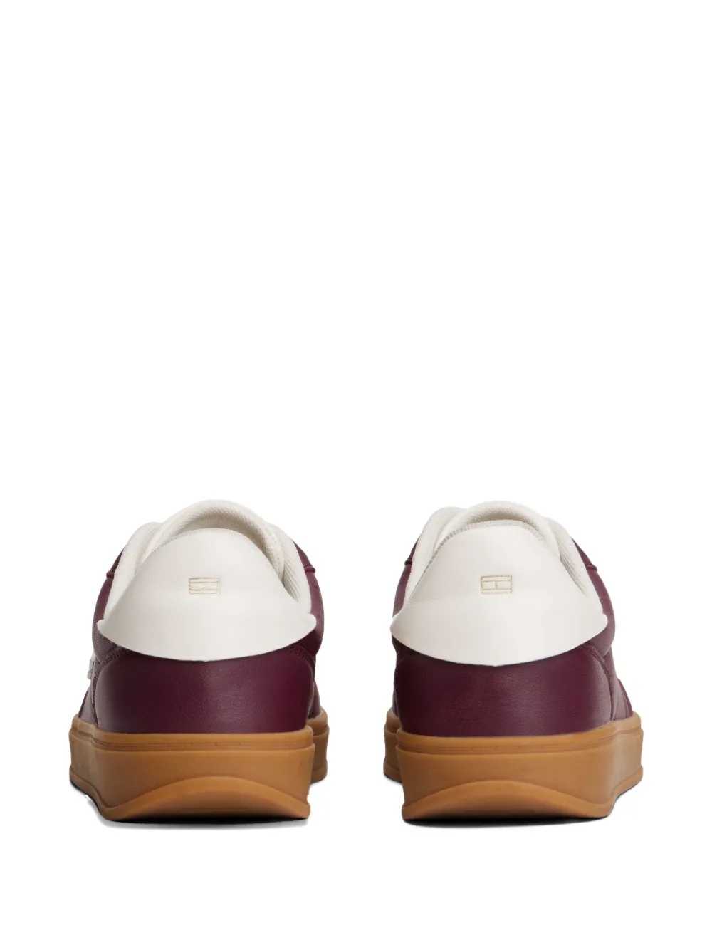 Tommy Hilfiger Heritage Leather Sneakers In Brown