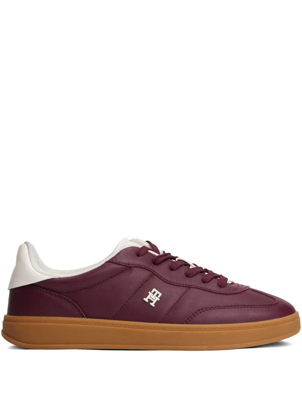 Tommy Hilfiger Heritage Leather Sneakers In Brown