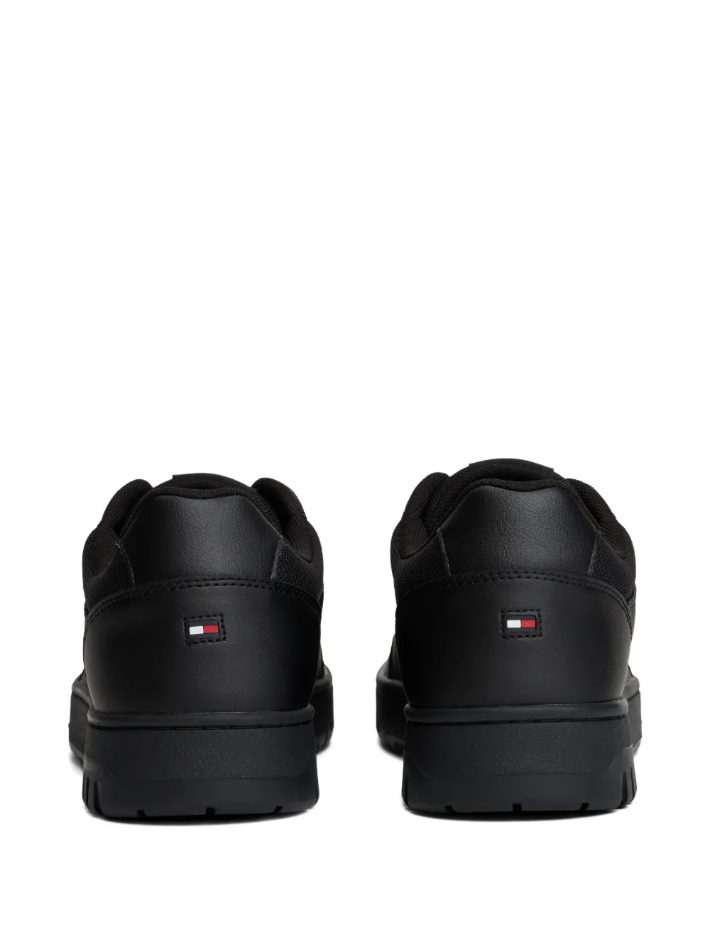 Tommy Hilfiger Perforated Sneakers In Black