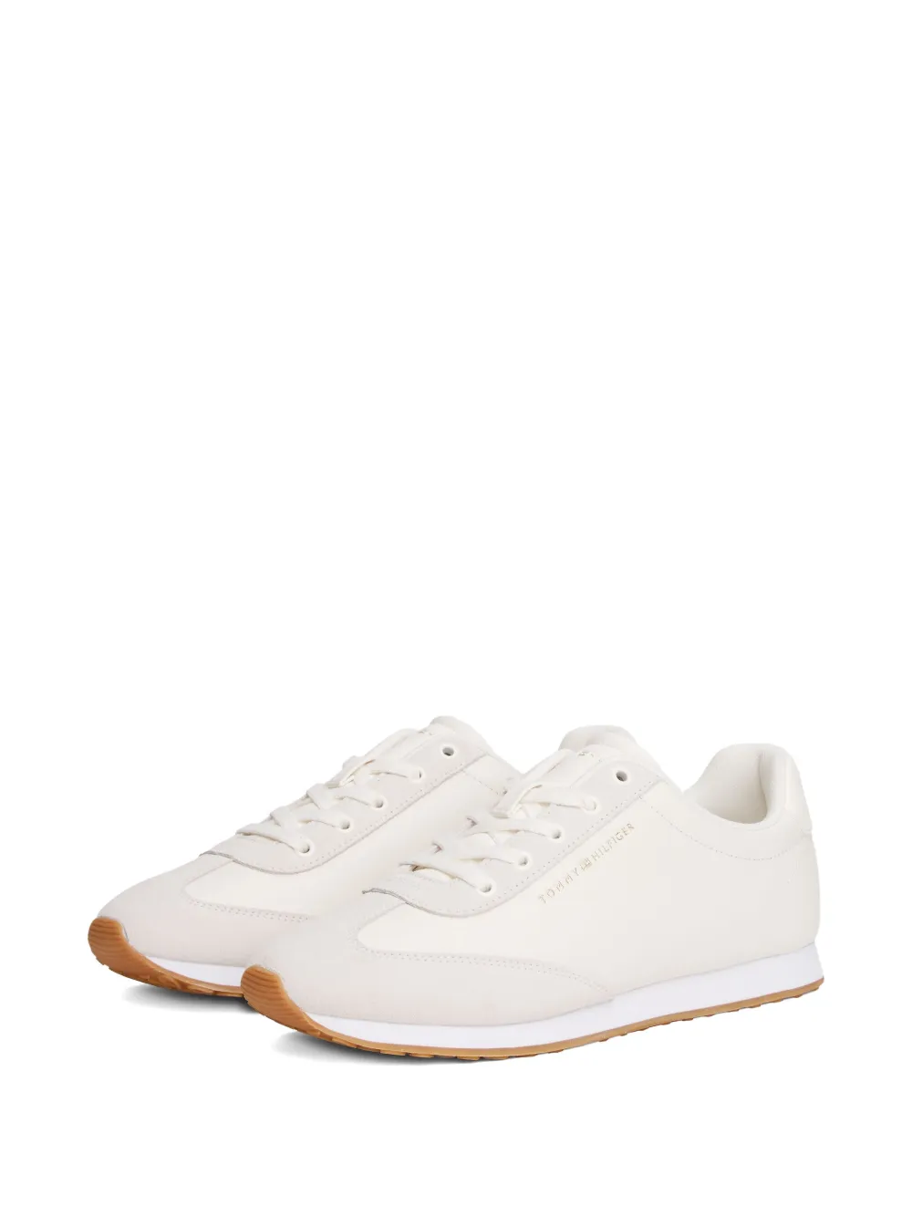 Tommy Hilfiger Sneakers met logodetail en vlakken - Wit
