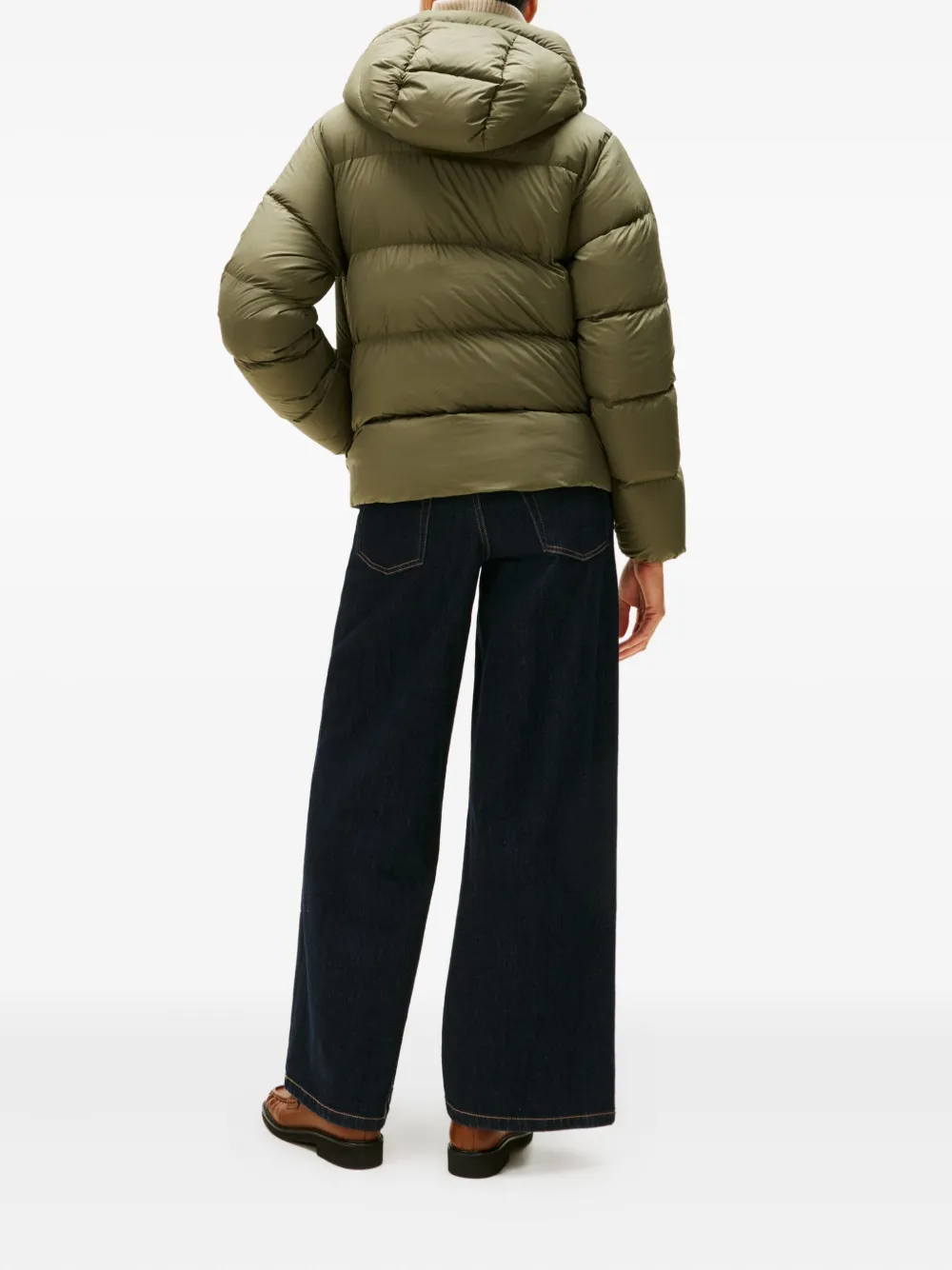 Tommy Hilfiger Hooded Padded Jacket In Green