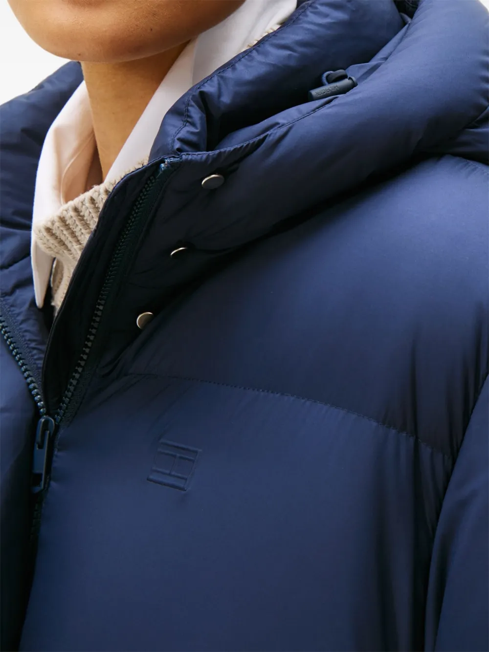 Tommy Hilfiger Gewatteerde jas met capuchon Blauw