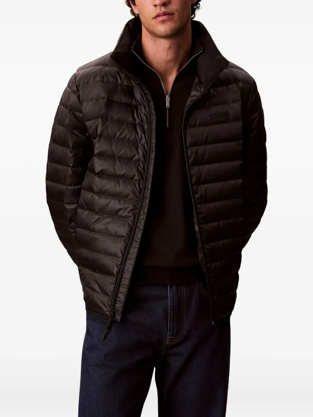 Calvin Klein Quilted Jacket In Black