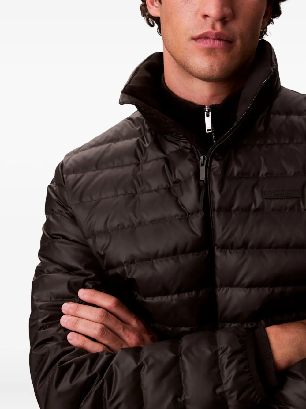 Calvin Klein Quilted Jacket In Black