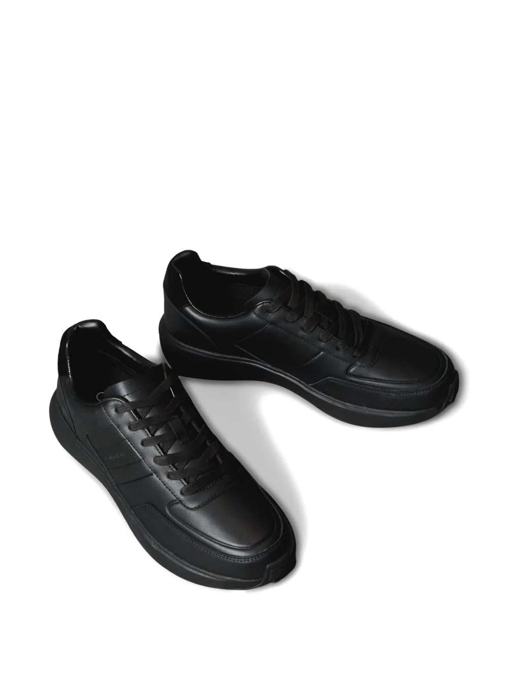 Calvin Klein Leren sneakers Zwart