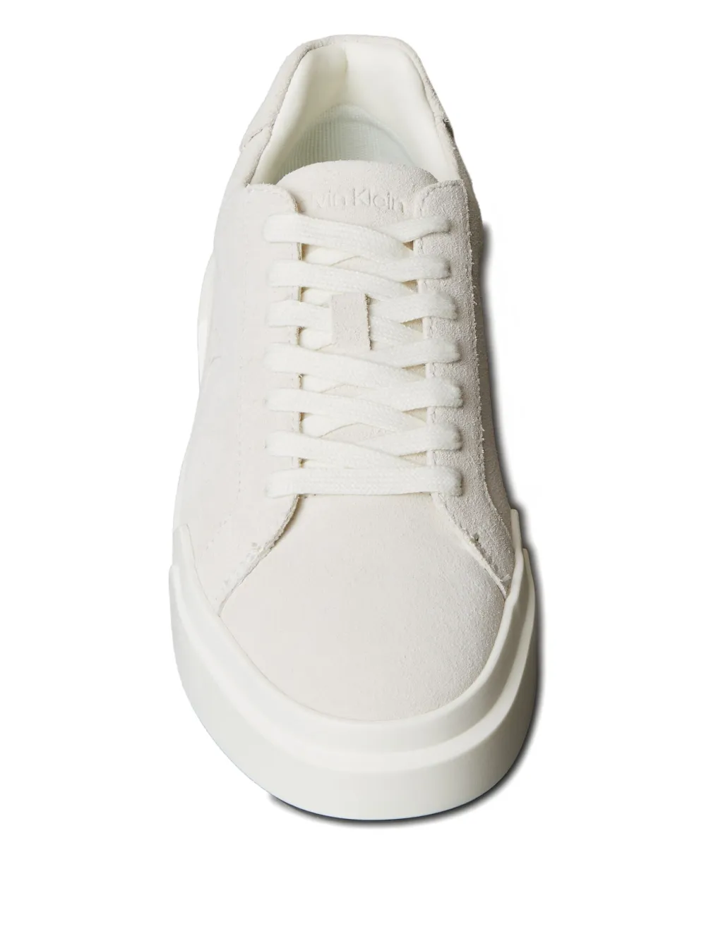 Calvin Klein Nyc Suede Sneakers In Neutral