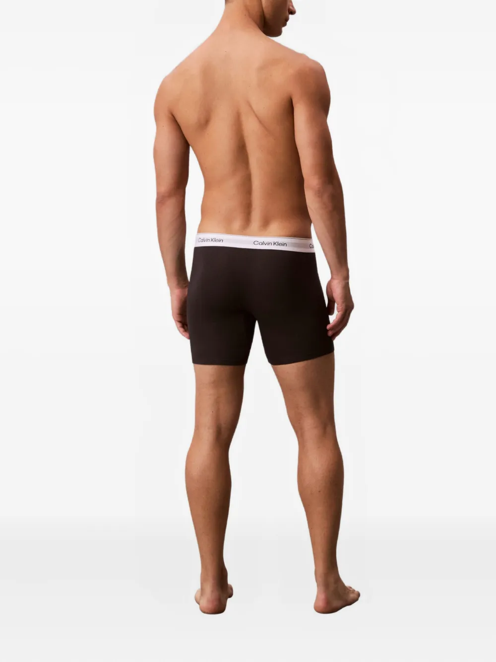 Calvin Klein Underwear Drie boxershorts met logoband Zwart