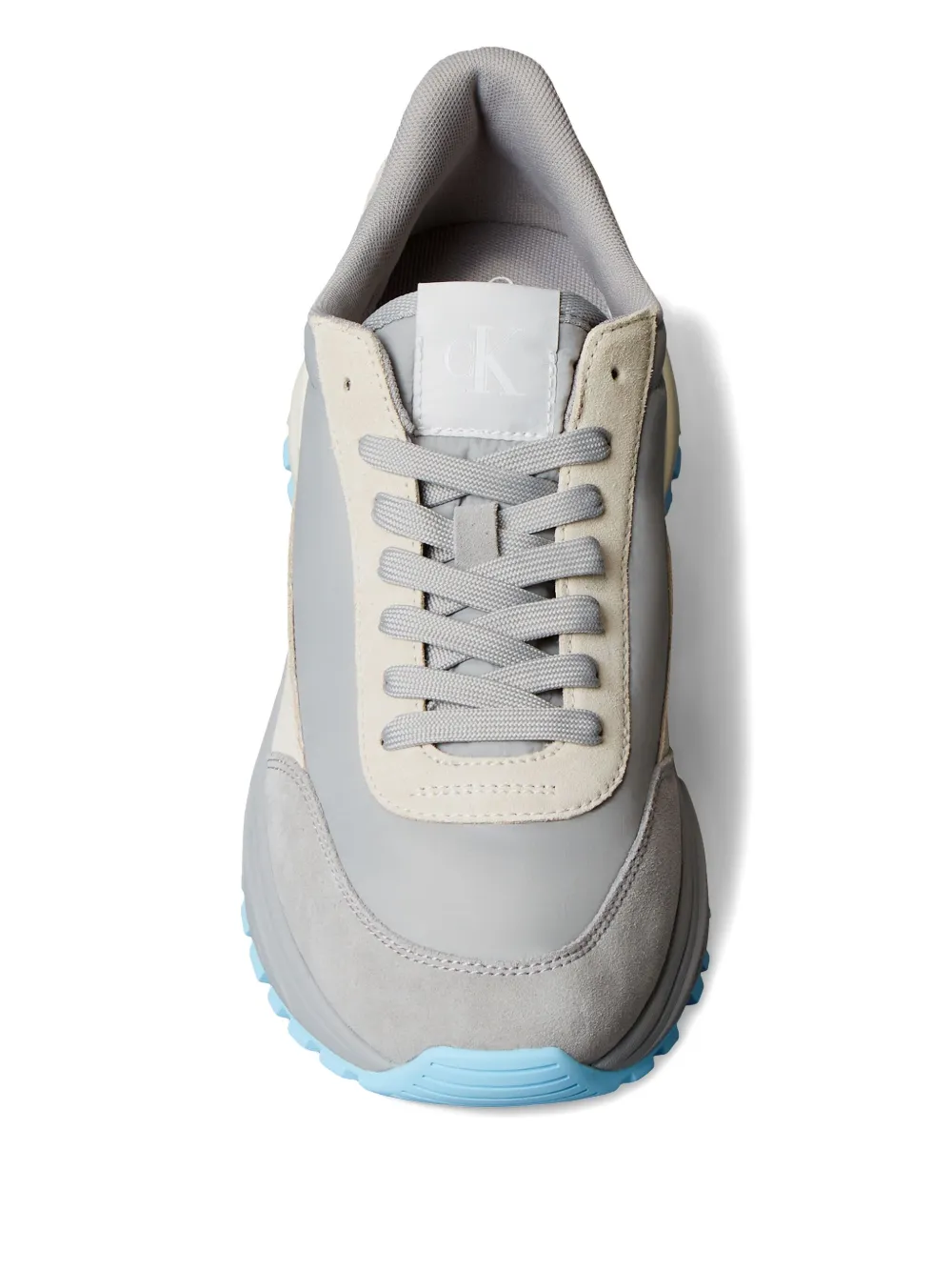 Calvin Klein Panelled Sneakers In Gray