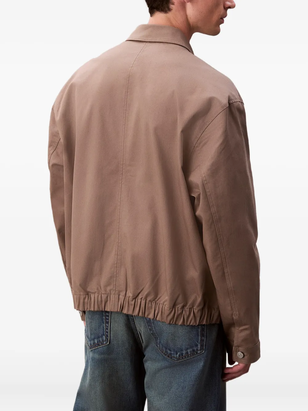 Calvin Klein Jeans Est.1978 Pocket Zip Jacket In Burgundy