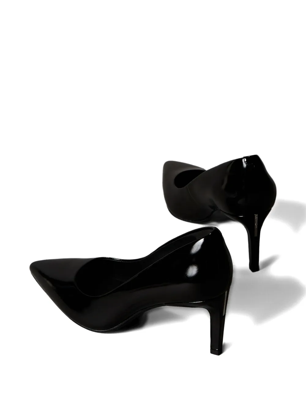 Calvin Klein 70mm Patent-leather Pumps In Black