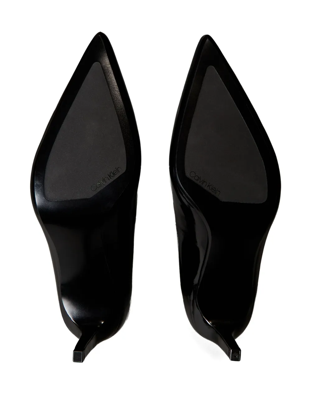 Calvin Klein 70mm Patent-leather Pumps In Black