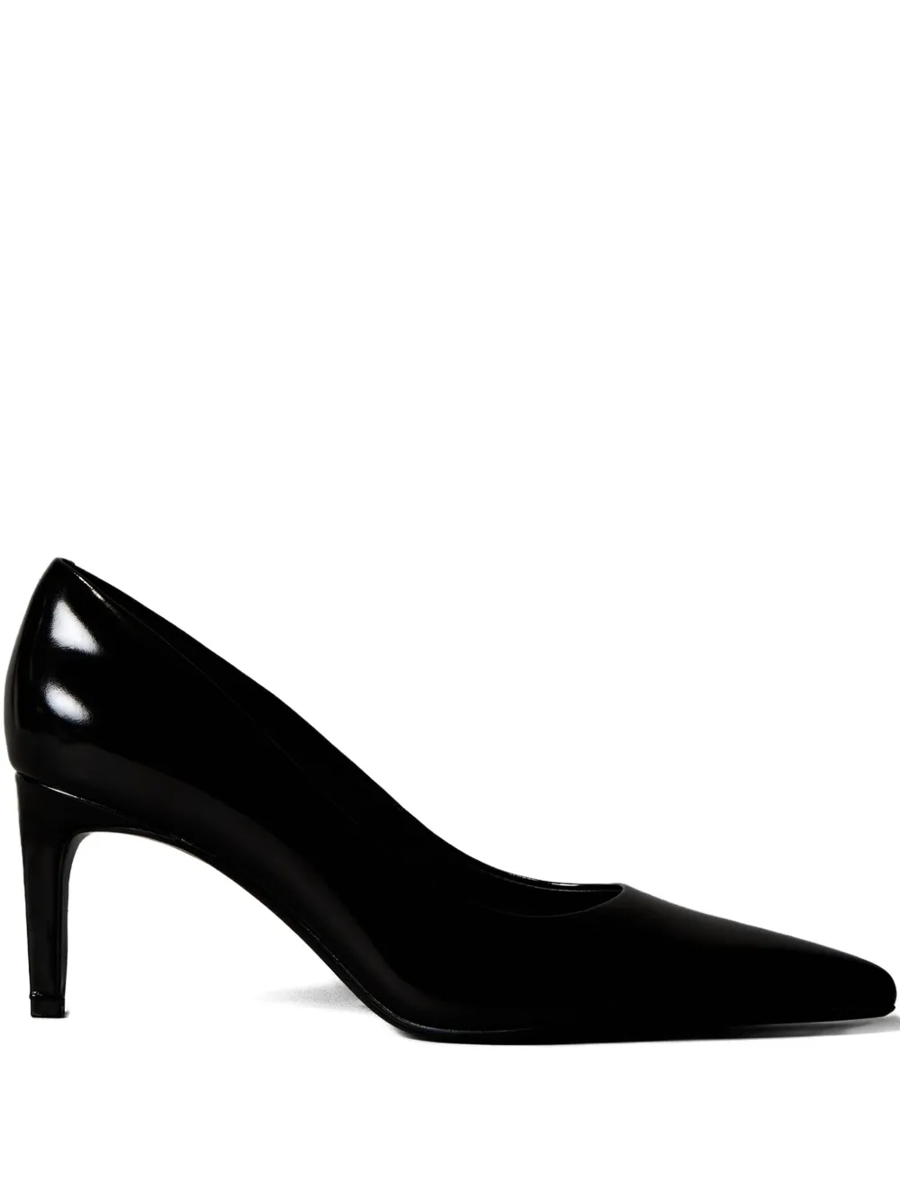 Calvin Klein 70mm Patent-leather Pumps In Black