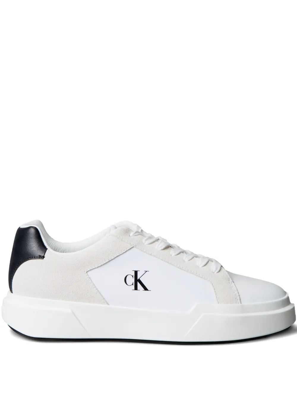 Calvin Klein Jeans logo sneakers | White | Image 1