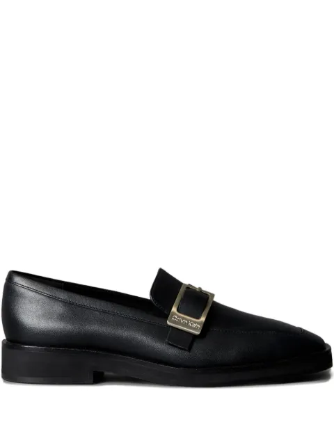 Calvin Klein buckled leather loafers