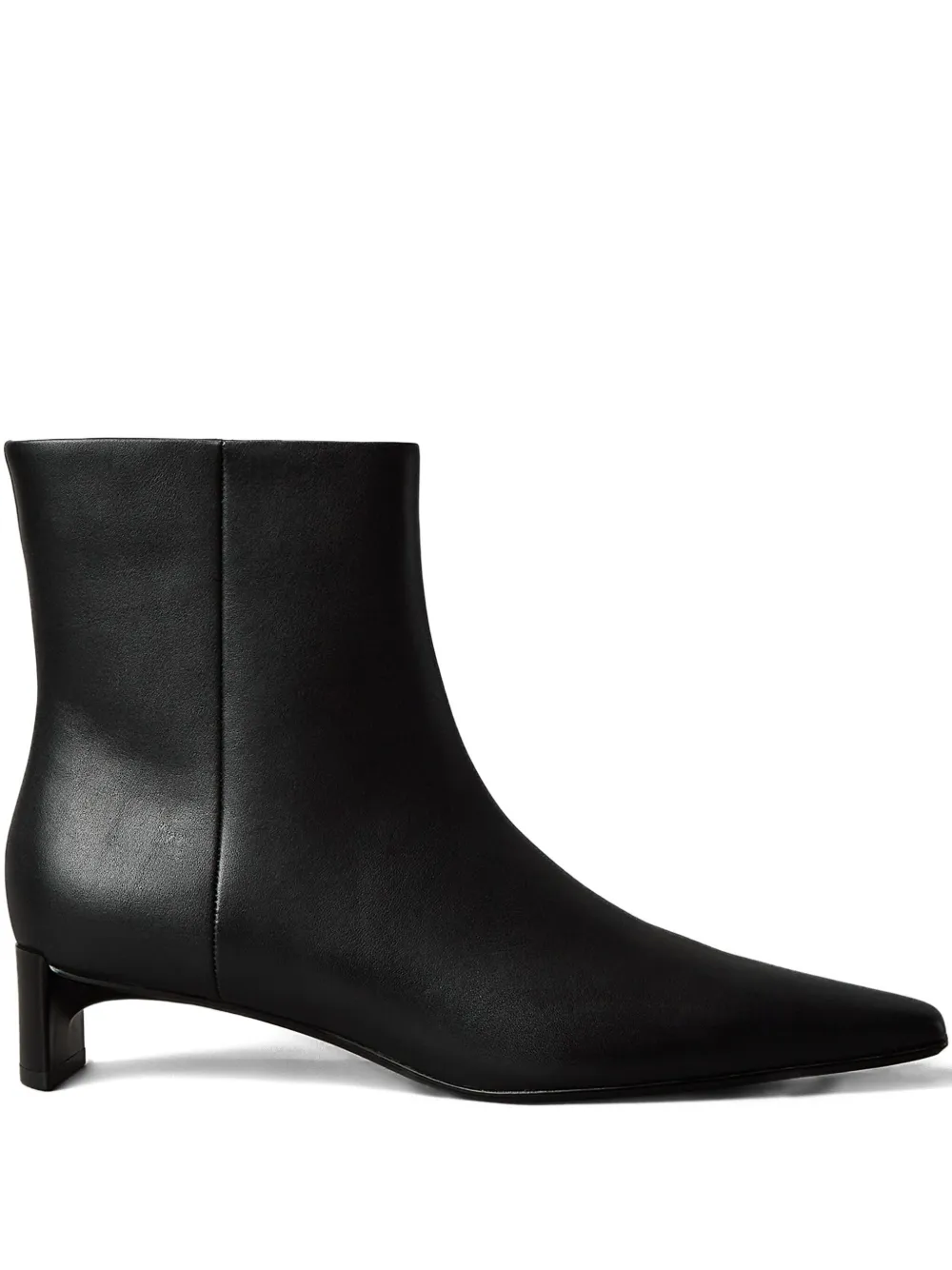 Calvin Klein Pointed Boots In Black