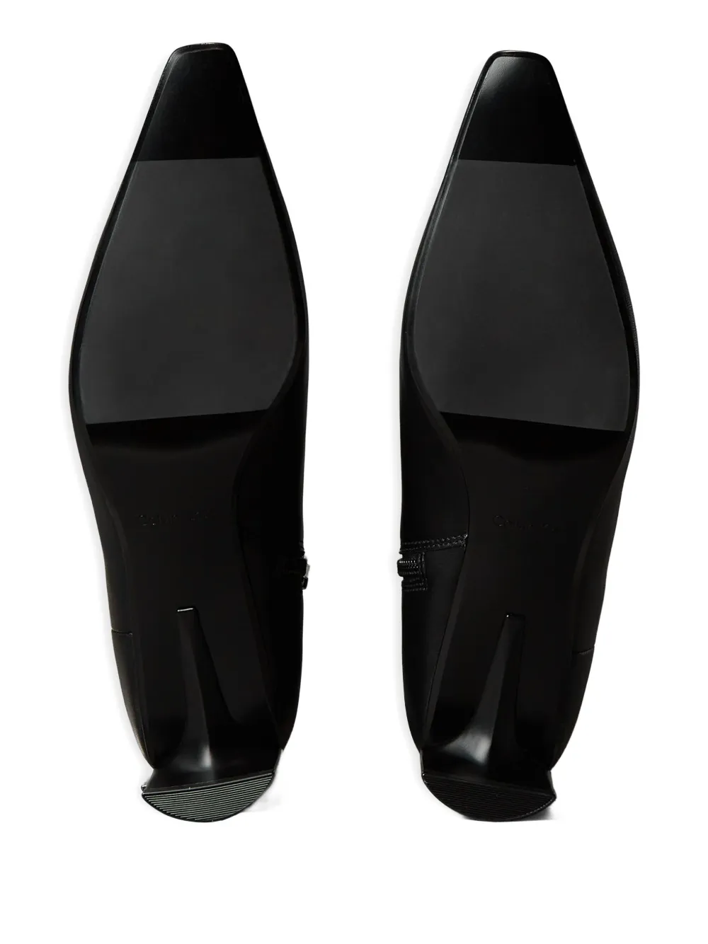 Calvin Klein Pointed Boots In Black