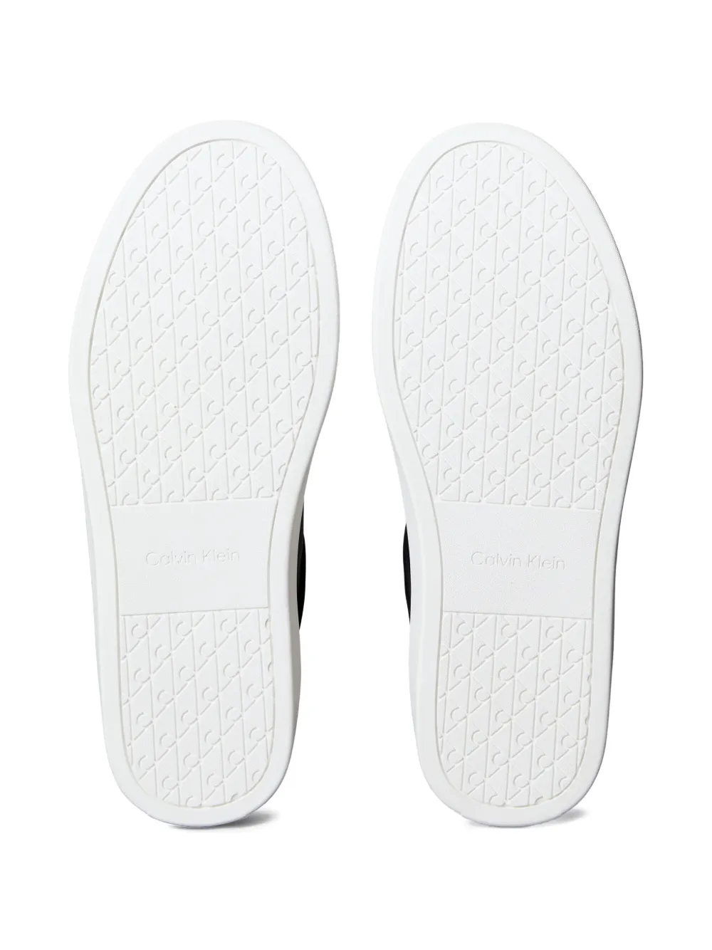 Calvin Klein Panelled Sneakers In Black