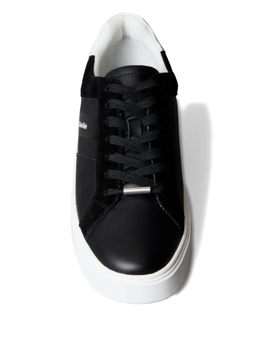 Calvin Klein Panelled Sneakers In Black