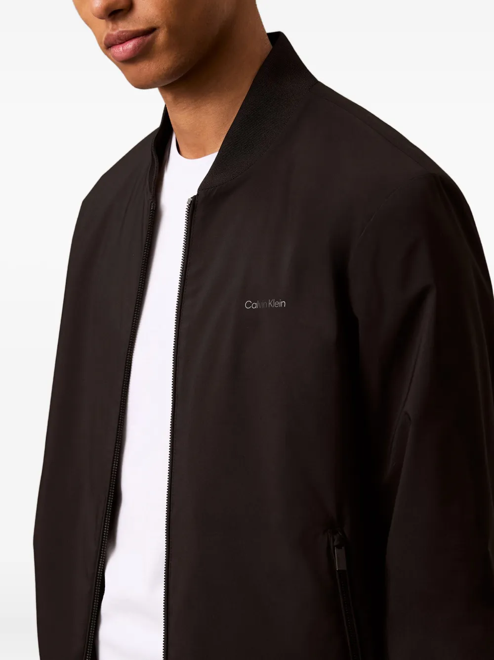 Calvin Klein Jack met rits Zwart