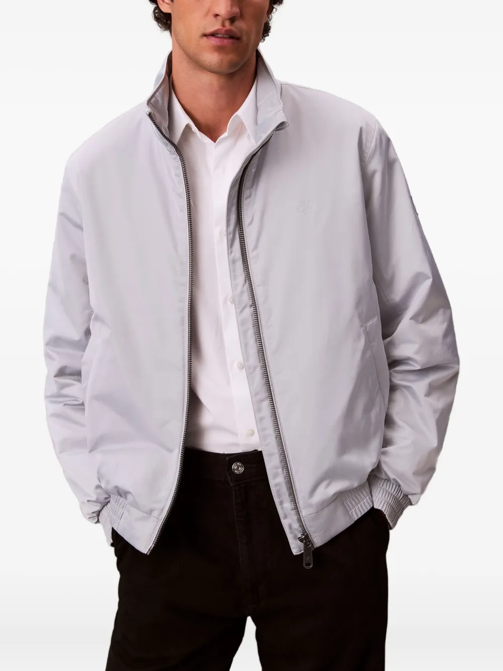 Calvin Klein Jeans Est.1978 Zip Jacket In Gray