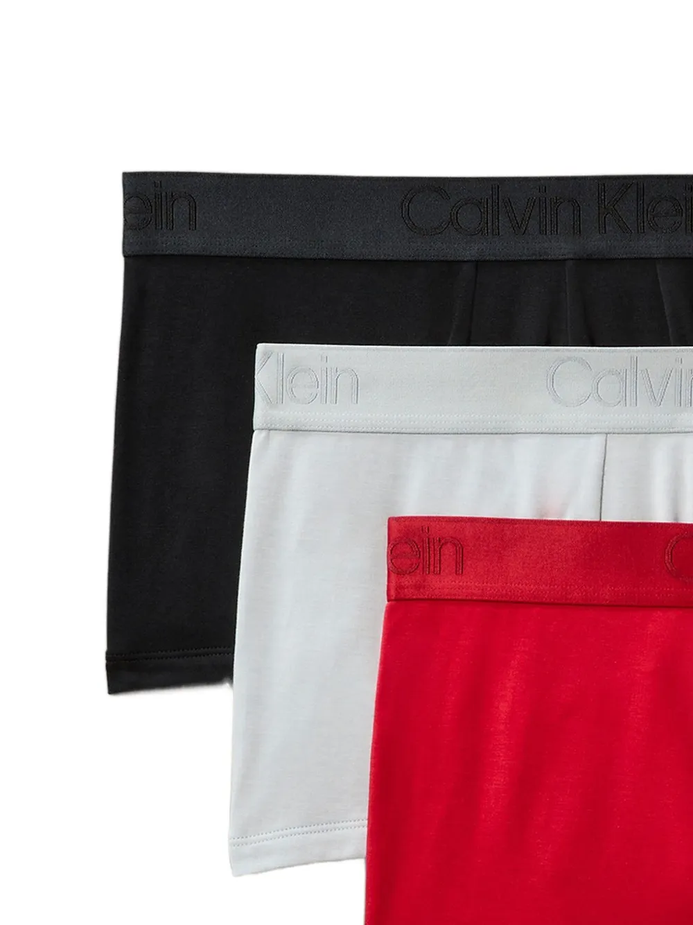 Calvin Klein Underwear Drie boxershorts met logoband Zwart