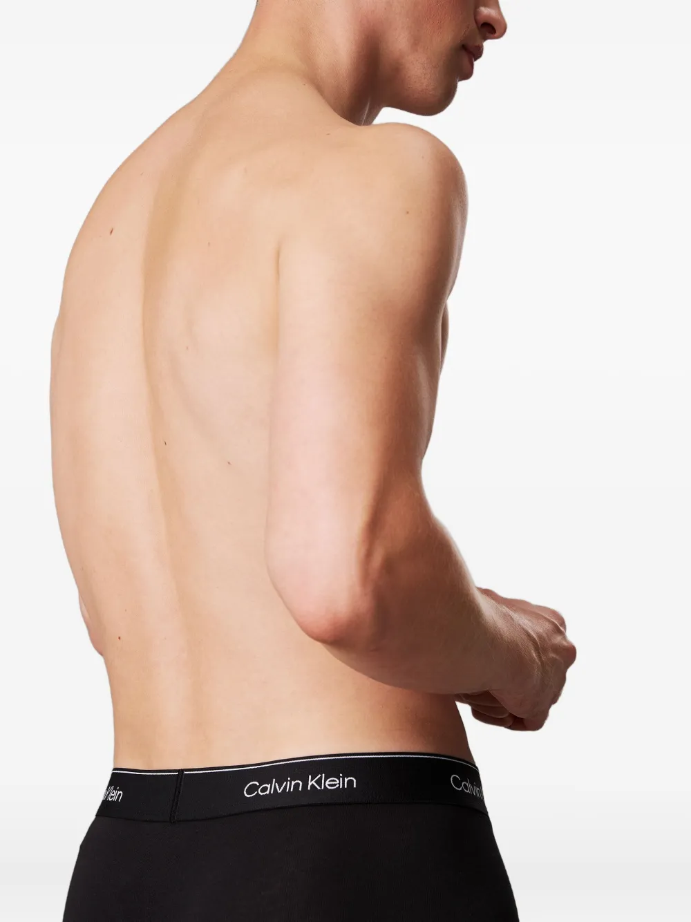 Calvin Klein Underwear Drie boxershorts met logoband Zwart