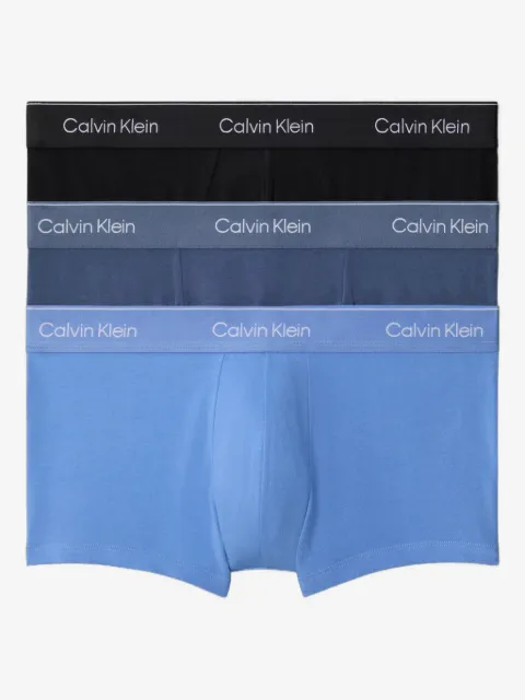 Calvin Klein Underwear Kit 3 cuecas boxer com logo no cós