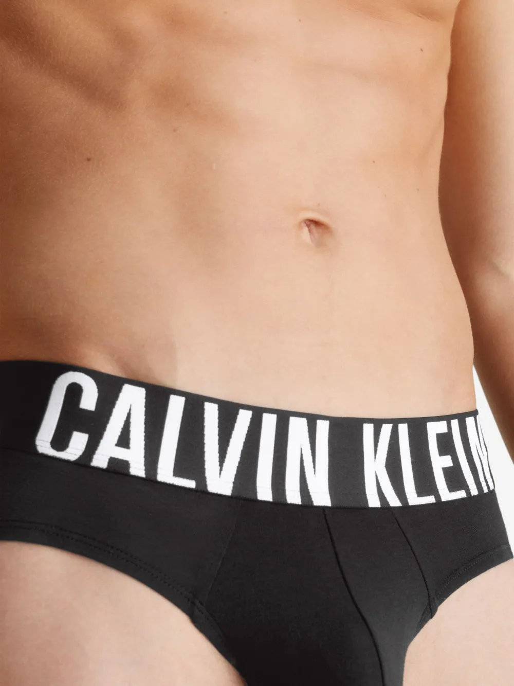 Calvin Klein Underwear Drie slips met logoband Zwart