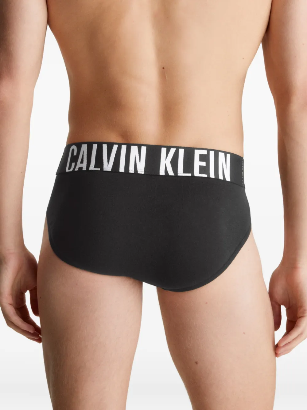 Calvin Klein Underwear Drie slips met logoband Zwart